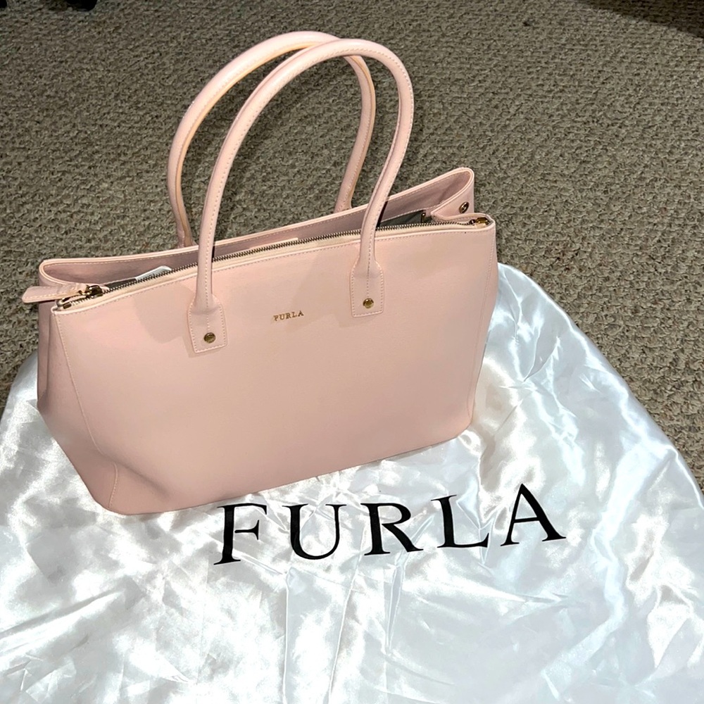 Pink Furla Tote - Made in Bulgaria